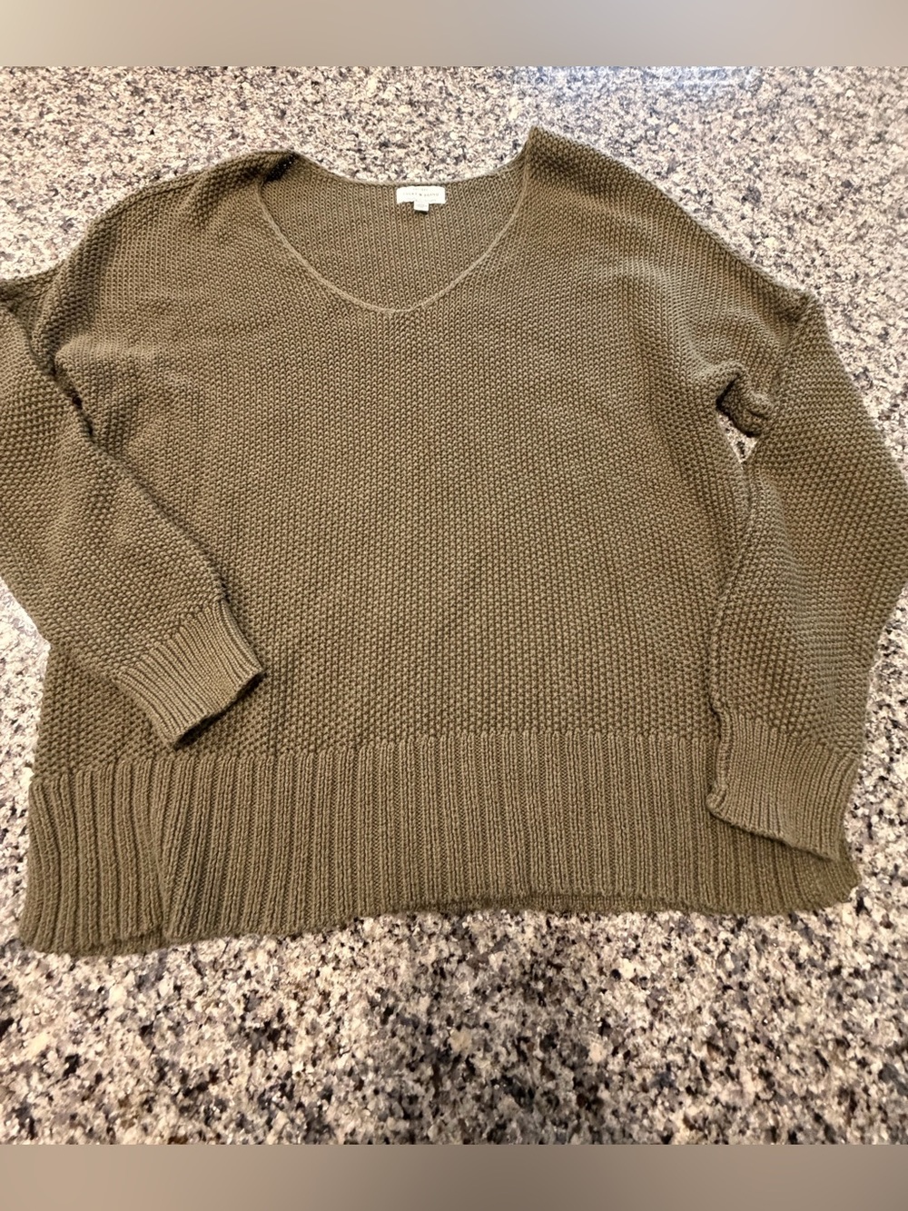 Lucky Brand olive green oversized sweater. Lucky Brand Women’s Spring Weight
